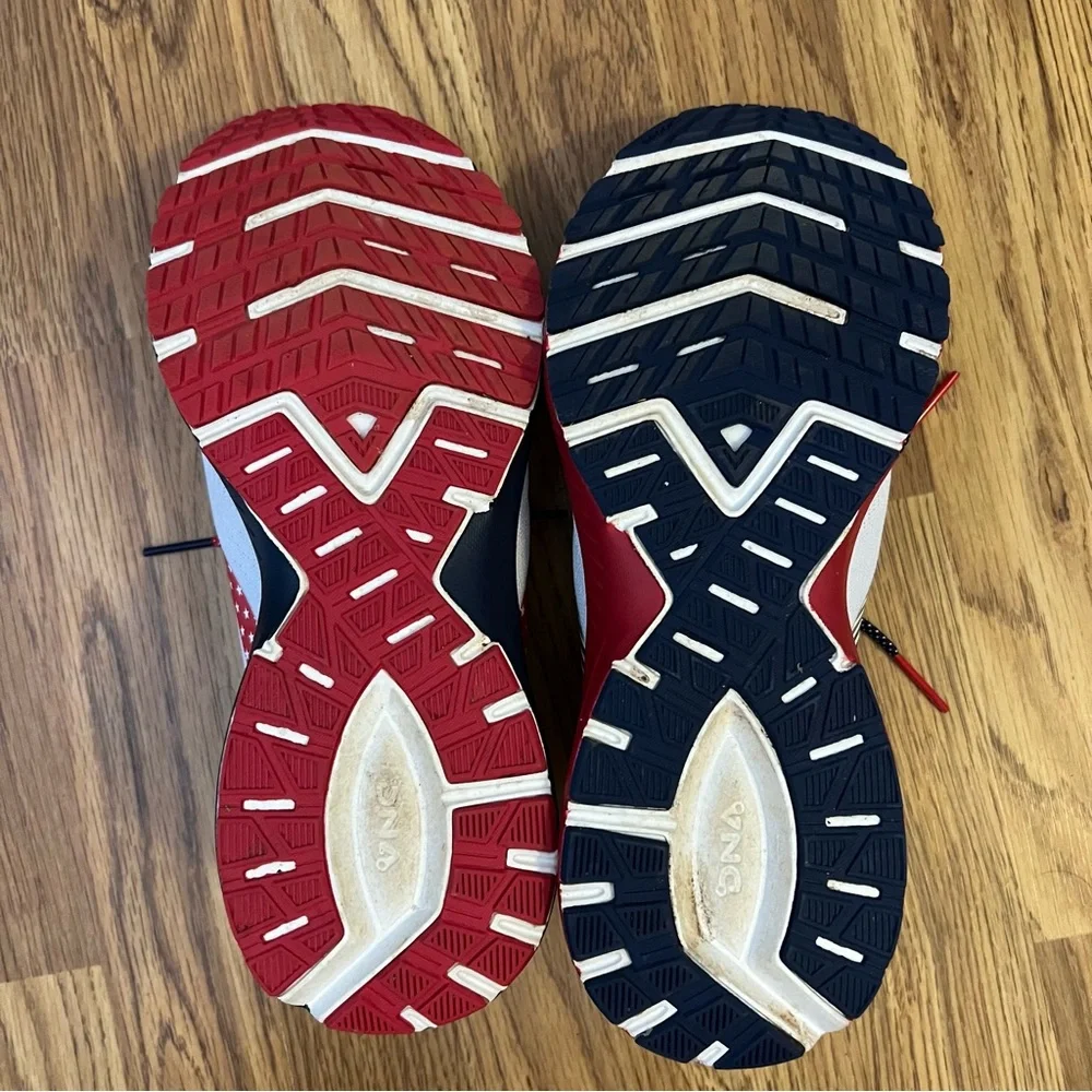 Brooks Launch 7 Red White and Blue USA Casual Running Olympic Sneakers - Picture 12 of 13